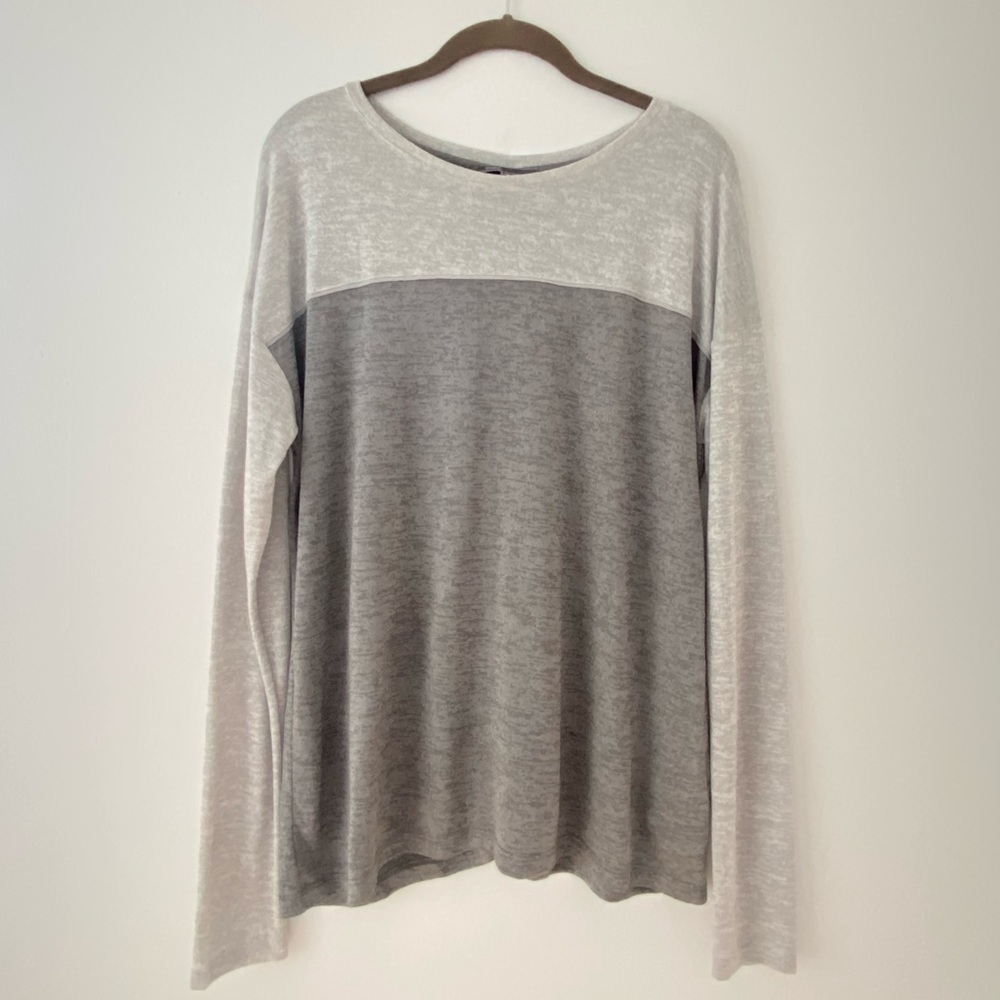 Vince Colorblock Long Sleeve Tee